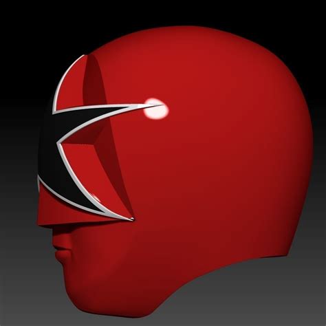 RED ZEO RANGER HELMET 3D model 3D printable | CGTrader