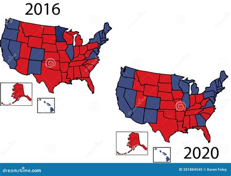 Electoral Map 2020 stock illustration. Illustration of election - 201884545