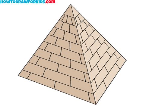 How to Draw a Pyramid - Easy Drawing Tutorial For Kids