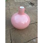Vintage Pink Glass Vase 12" Boho Chic Round Design by KPM Berlin | eBay
