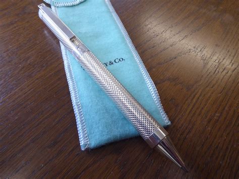 A Tiffany & Co Diamond Point Silver Ballpoint Pen