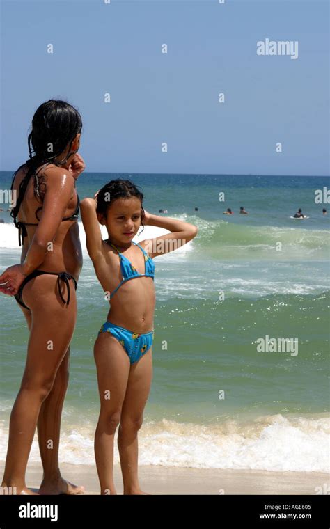 Young bathers on the beach rio brazil Stock Photo - Alamy