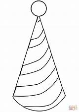 Printable Party Hat sketch template