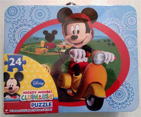 Disney Mickey Mouse Clubhouse Puzzle in Tin with Handle (24-Piece) - Walmart.com - Walmart.com
