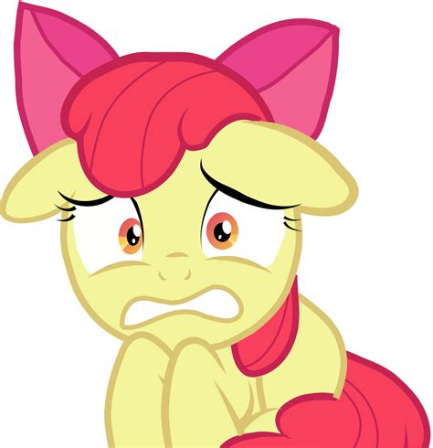 Apple Bloom worried vector by Pexxastar on DeviantArt