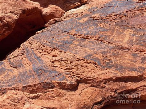 Petroglyphs from the Valley of Fire Photograph by Katherine W Morse