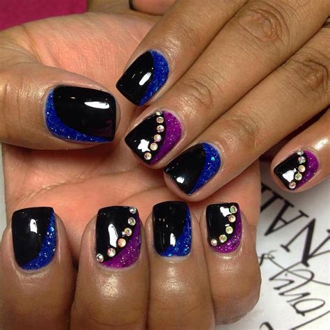 Black/purple glitter Wood Frame House, Salon Gift Card, Dip Manicure, Nail Studio, Nail Spa ...