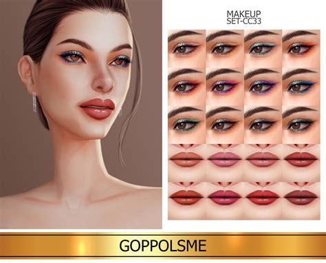 GPME-GOLD MAKEUP SET CC33Download at GOPPOLSME patreon ( No ad )Access to Exclusive GOPPOLSME ...