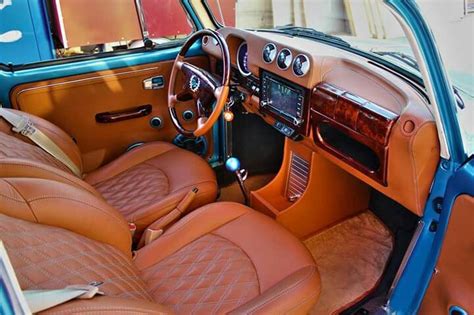 Embellished rust orange interior | Fusca tuning, Fusca customizado, Volkswagen