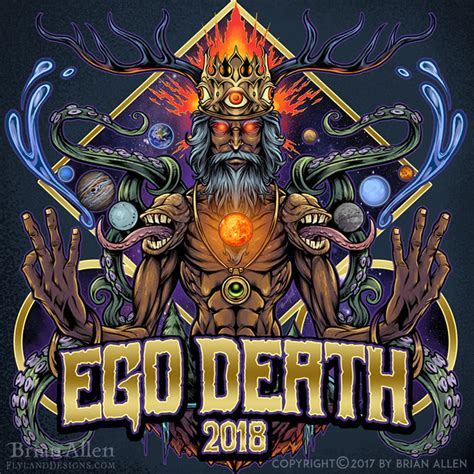 Ego Death Psychedelic Illustration - Flyland Designs, Freelance Illustration and Graphic Design ...