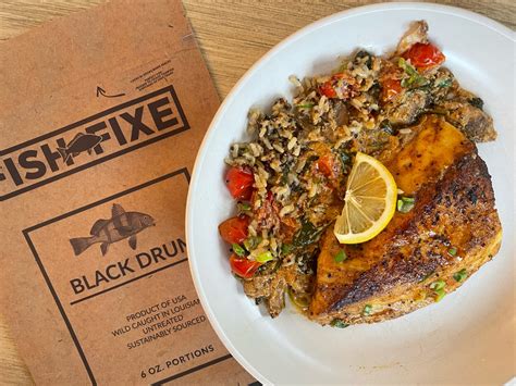 Black Drum Recipe with Creole Mustard Sauce from Fish Fixe