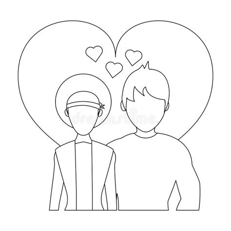 Couple in love stock vector. Illustration of cartoon - 136876877