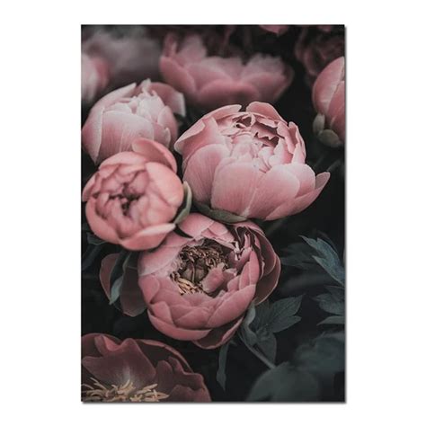 Gorgeous Pink Peonies Wall Art Fine Art Canvas Prints Modern Floral Pictures – NordicWallArt.com ...