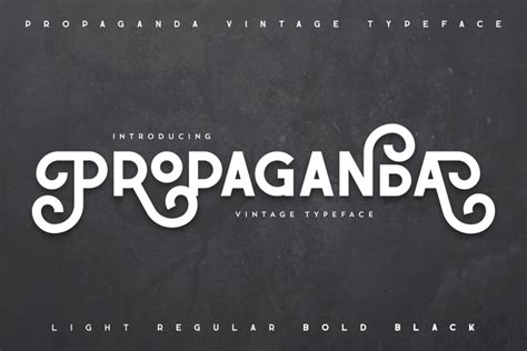 Propaganda Font | VPcreativeshop | FontSpace