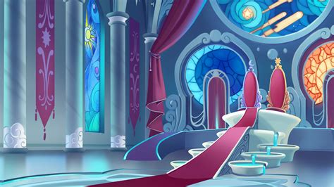 Image - MLP The Movie background art - Canterlot throne room.jpg | My ...