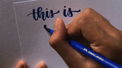 Brush Pen Calligraphy Tutorial (PART3) | ArtsyLetters - YouTube