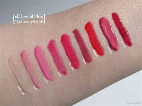 First look at the e.l.f. Essential Holiday 9 Piece Glossy Lip Gloss Cube | {makeupfu}