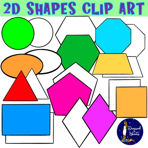 2D Shapes Clip Art | Made By Teachers