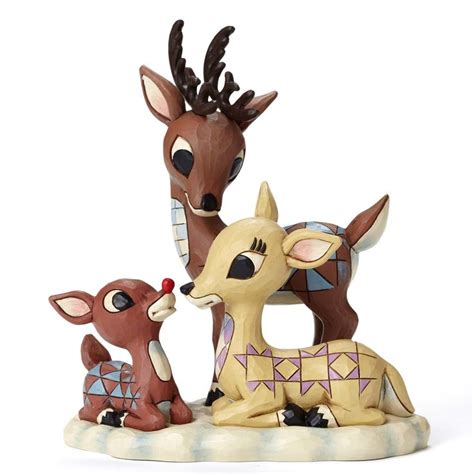 Rudolph with Donner and Mother Figurine - Limited Time Items | Red nosed reindeer, Rudolph the ...