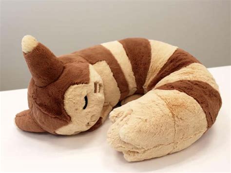 Furret Neck Pillow Sits On Your Shoulders In Defense Curl For Comfier ...