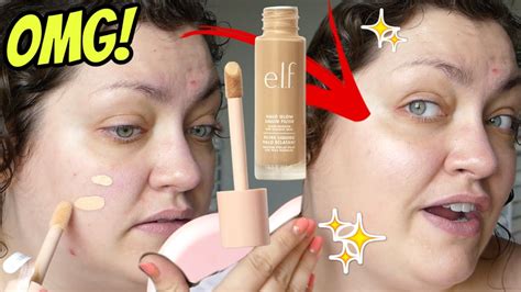 e.l.f. Halo Glow Liquid Filter | WEEKLY WEAR: Oily Skin Review - YouTube