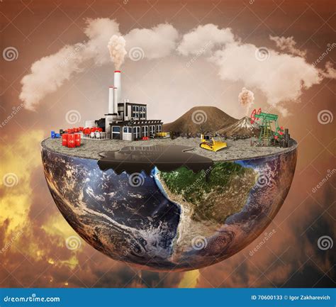 Pollution concept. stock illustration. Illustration of landfill - 70600133