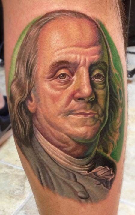 Aggregate more than 75 gangsta benjamin franklin tattoo designs - in ...