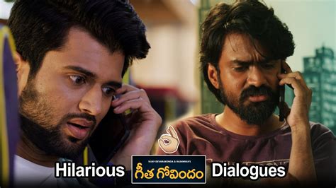 Geetha Govindam Movie Hilarious Dialogues | Rashmika | Vijay DevaraKonda | Geetha Arts | LA ...