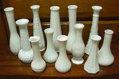Huge Lot of Milk Glass Vases -- Antique Price Guide Details Page
