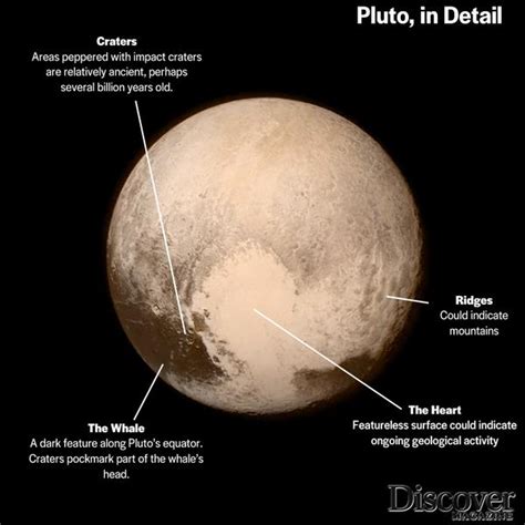 Pluto Surface Features : space