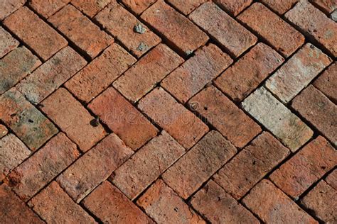 Orange Zigzag Brick Floor Texture Stock Image - Image of wallpaper ...