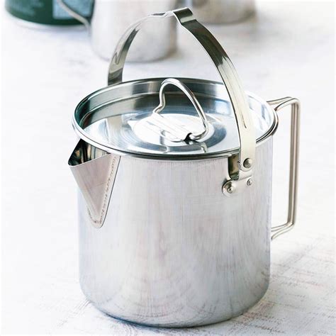 Camelwill Camping Kettle Stainless Steel Outdoor Cooking Kettle 1.2L Lightweight Compact Camping ...