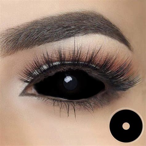 22mm Black Sclera Cosplay Contact Lenses