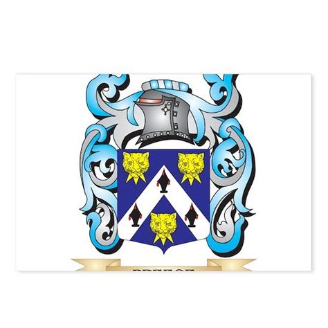 Preece Coat of Arms - Fam Postcards (Package of 8) by Johnny-Rico - CafePress