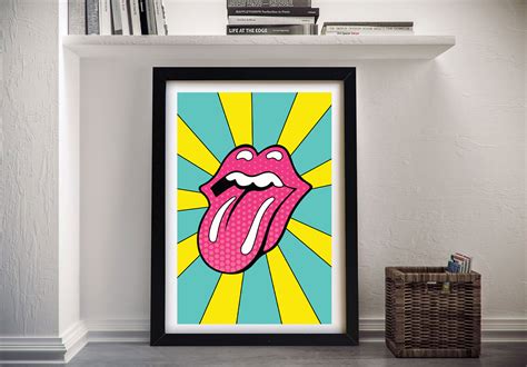 Framed Pop Art Print in Various Colours | Lichtenstein Style Art Perth