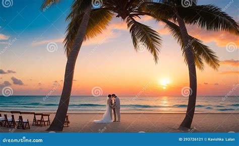 Sunset Wedding Background stock illustration. Illustration of waves ...