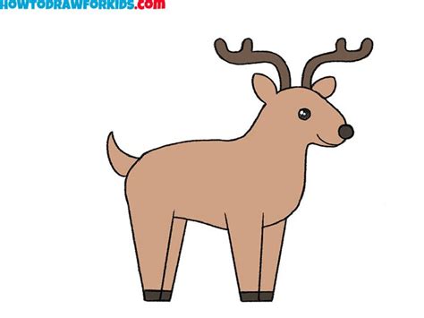 a cartoon deer with antlers on it's head