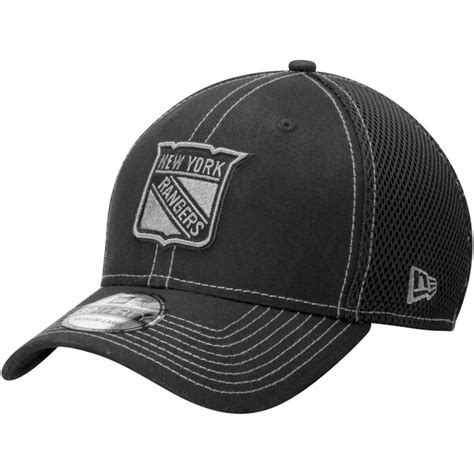 Mens New York Rangers New Era Black Neo Flex Hat - Shop.NHL.com