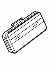 Pencil Case colouring Book Pages With Vector Design For Children  sketch template