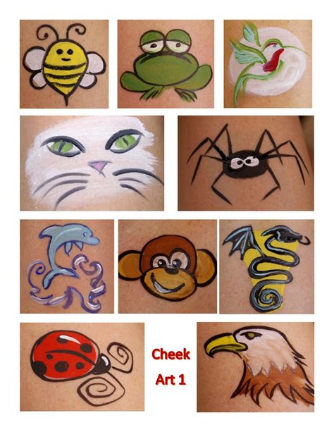 Templates Easy Face Painting Ideas For Cheeks - Printable Word Searches