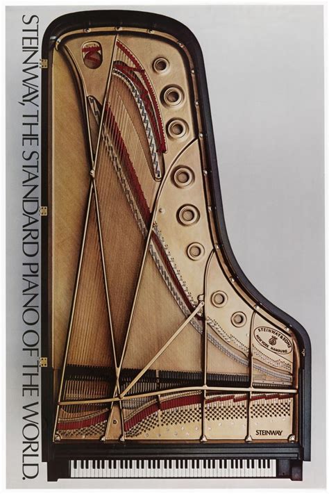 Poster, "Piano, Steinway and Sons", 20th century | Steinway, Piano, Steinway grand piano