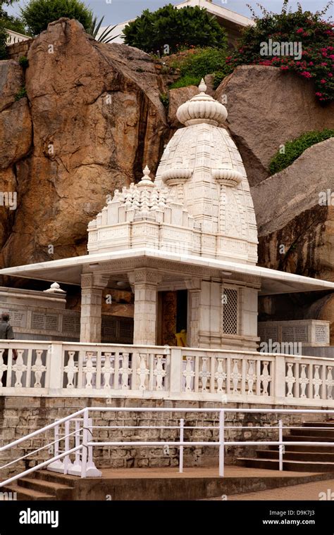 Low angle view of Birla Temple (Birla Mandir), Hyderabad, Andhra ...