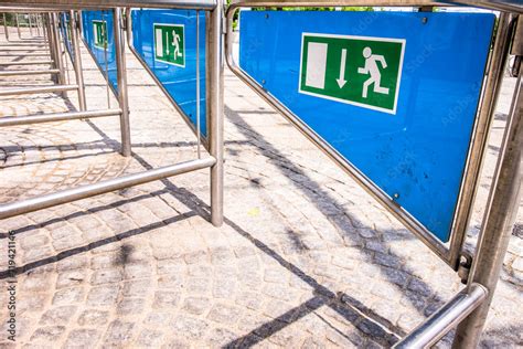 emergency exit Stock Photo | Adobe Stock