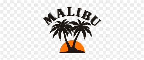 Heat Transfer Malibu Coconut Tree Motif With Pu Vinyl - Malibu Rum Logo - Free Transparent PNG ...