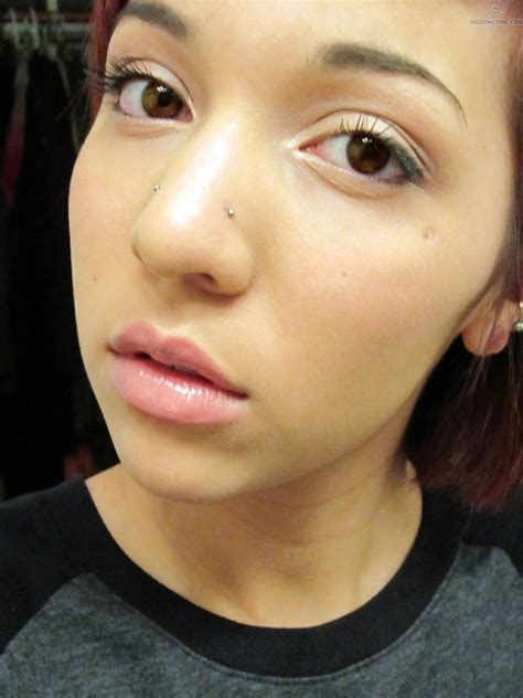Nostril Piercing Ring : Amazing Right Nostril Piercing / These piercings can be pierced larger ...