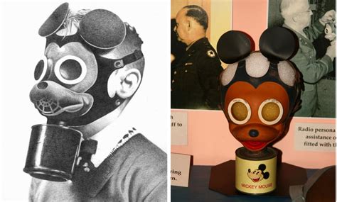 WW2 Mickey Mouse gas mask intended to make the mask look less scary for ...