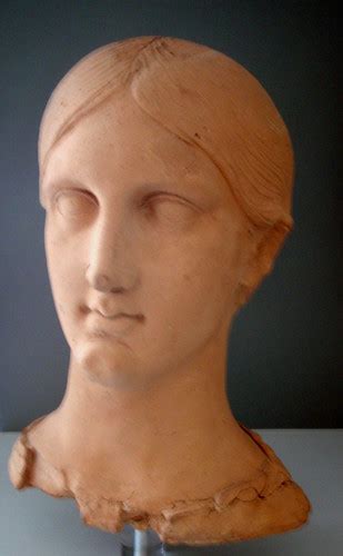 Female head | Perhaps modeled from a mold for male heads. Mi… | Flickr