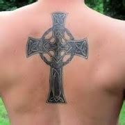 Men's awesome back cross tattoo - | TattooMagz › Tattoo Designs / Ink Works / Body Arts Gallery