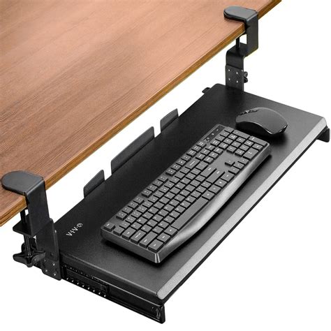 Buy VIVO Large Height Adjustable Under Desk Keyboard Tray, C-clamp ...
