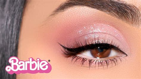 How To: Sparkly BARBIE Monotone Cut Crease! - YouTube